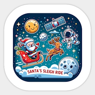 Space Santa Sticker